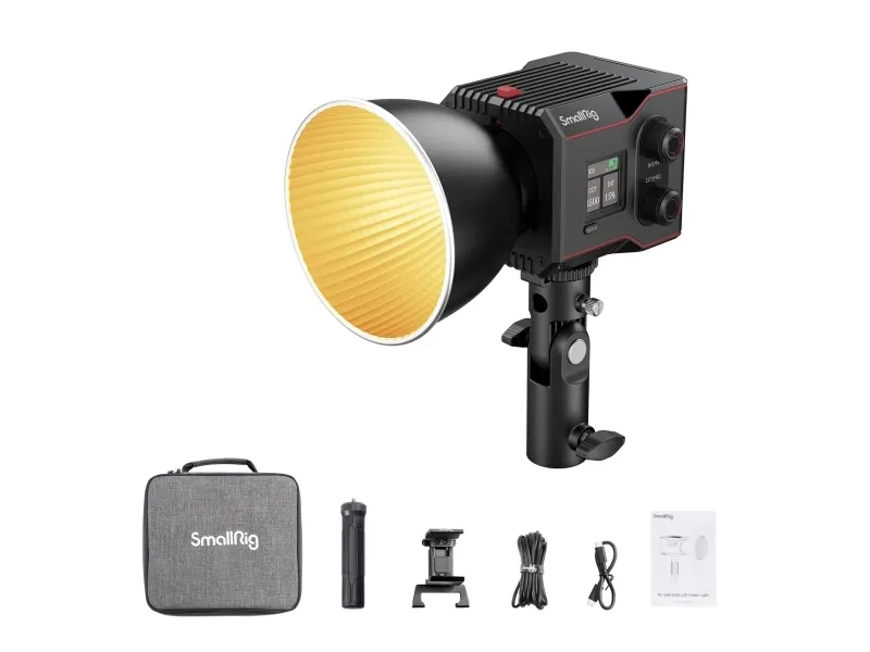 SmallRig 4376 LED-videolys COB RC 60B med powerbank-klips