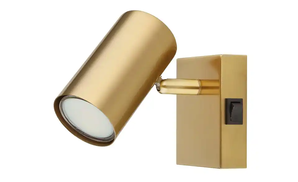 Deckenstrahler 10 cm 7 cm 1-flammig 13 cm gebürstet, Goldfarben