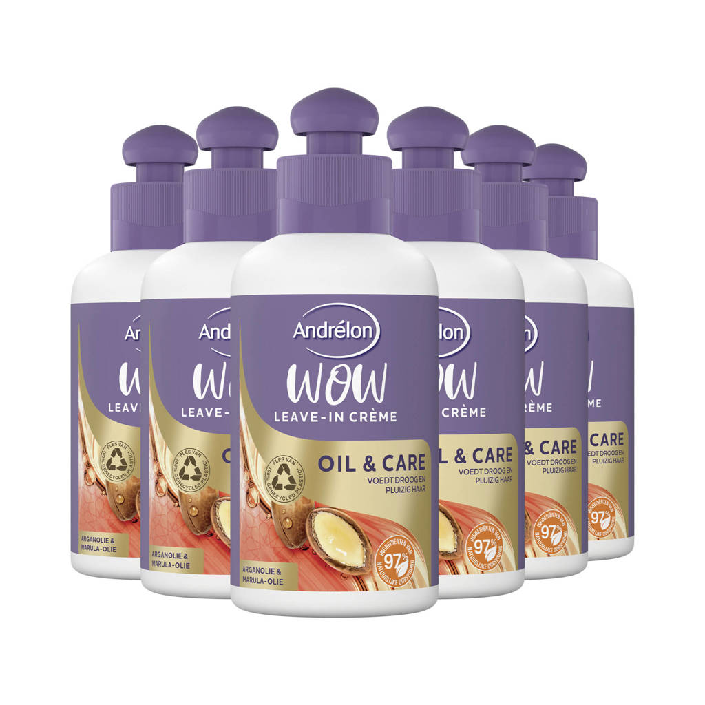 Oil & Care WOW leave-in crème - 6 x 200 ml