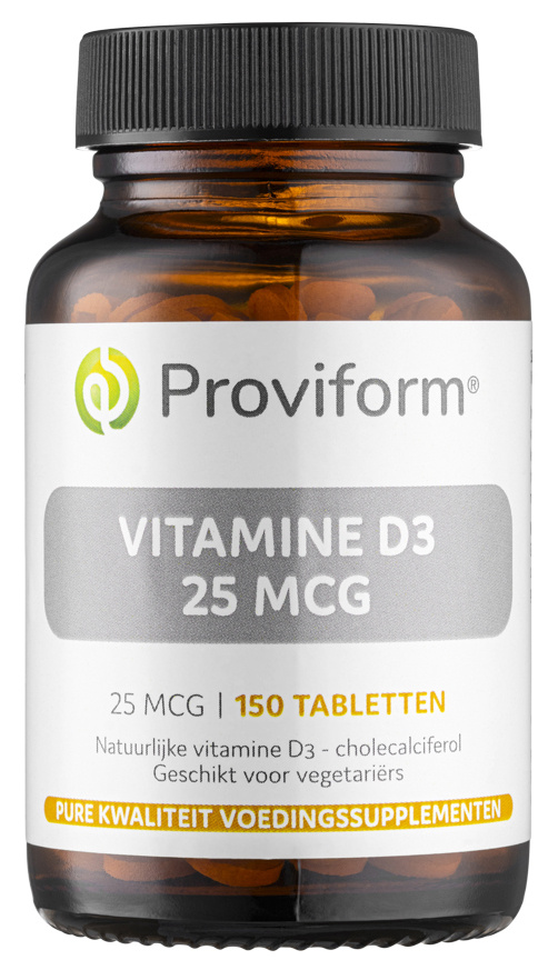 Proviform Vitamine D3 – 25 Mcg (150 tabletten)