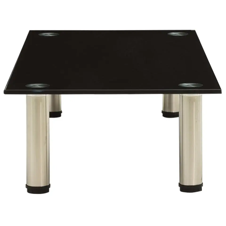 vidaXL - Tv-meubel - Zwart - Glas - 80 x 35 x 17 cm