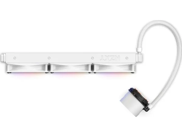 NZXT Kraken 360 RGB - Processors flydende kølesystem - (for: LGA115x Socket, LGA1200, LGA1700, AM4, AM5, sTRX4, TR4) - kobber - 120 mm - hvidmatteret