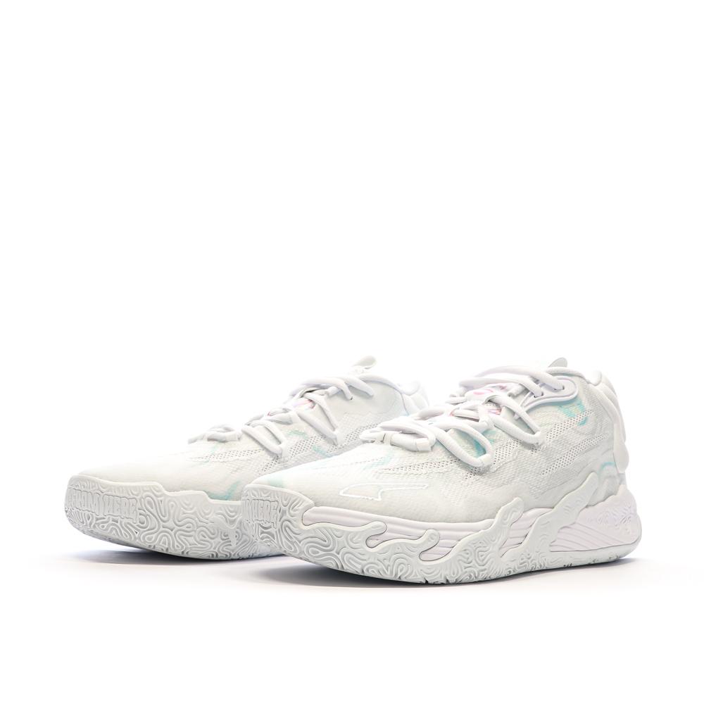 Puma Chaussures de basket Blanches Garçon/Fille Puma Mb.03 Iridescent