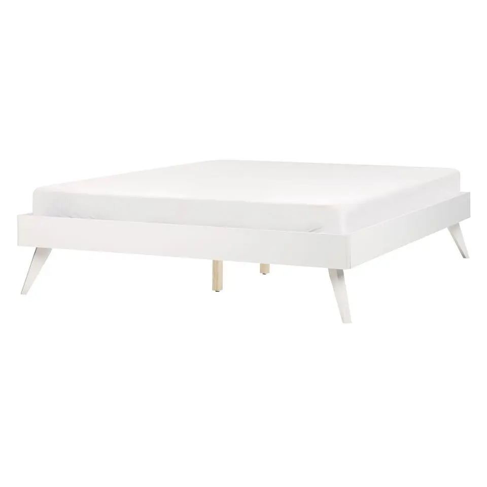BERRIC - Tweepersoonsbed - Wit - 140 x 200 cm - MDF