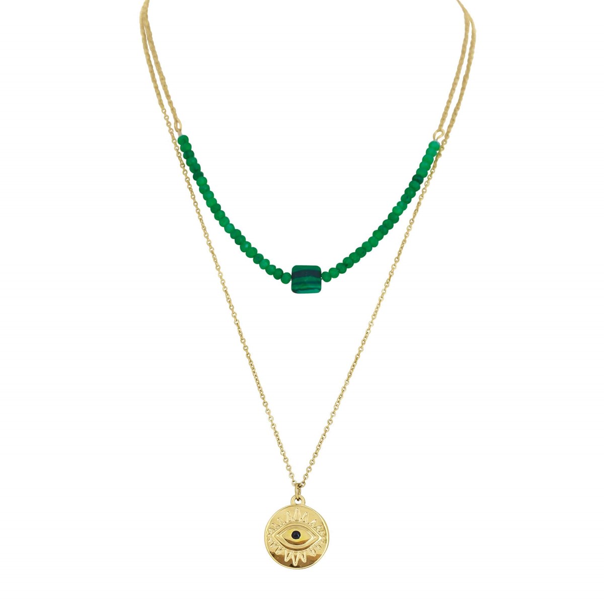 Collier Irma vert