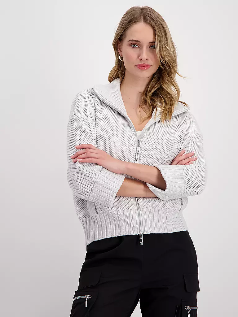 MONARI Strickjacke hellgrau