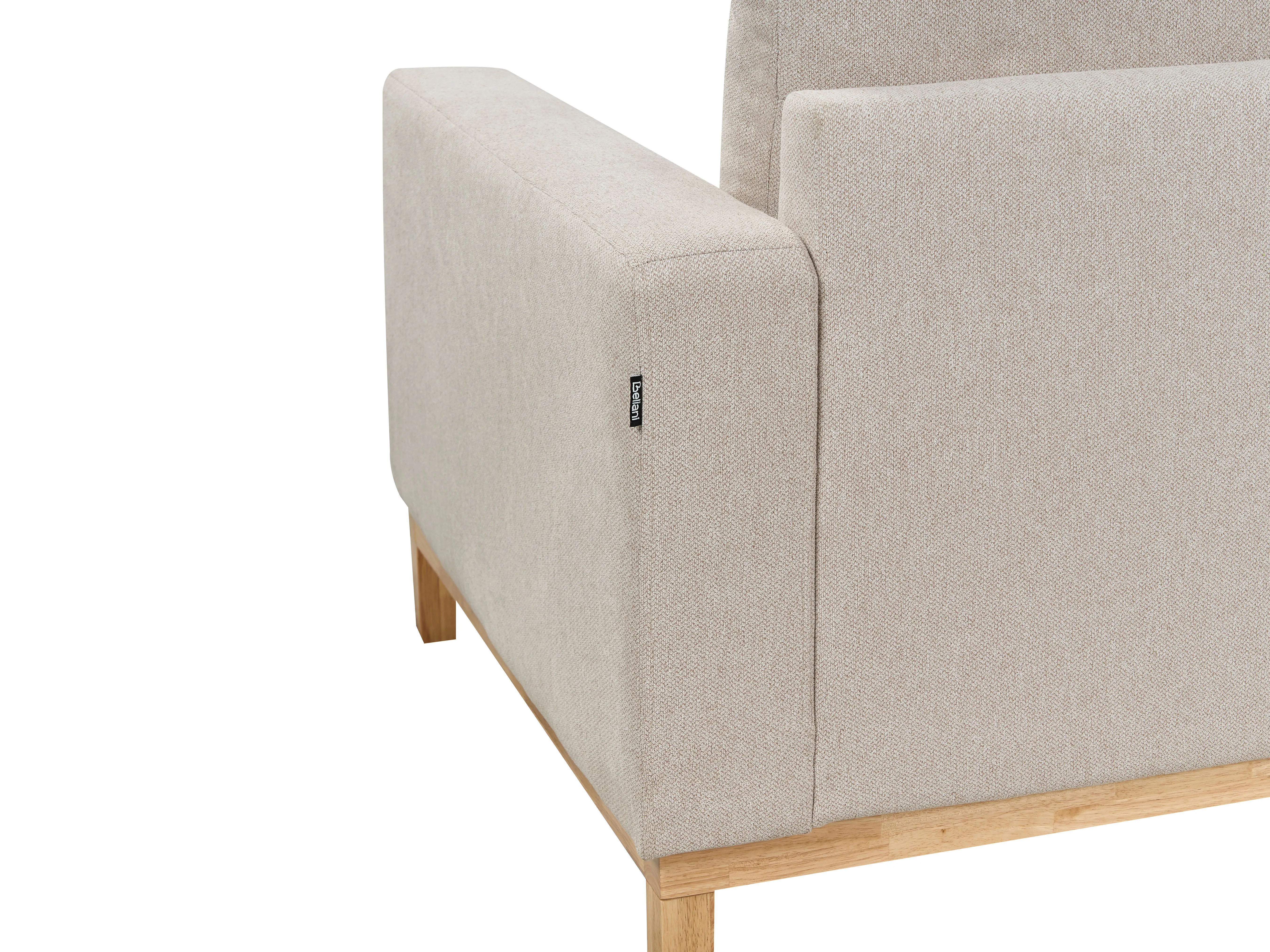 Hoekbank 4-zits SIGGARD Stof Beige linkszijdig