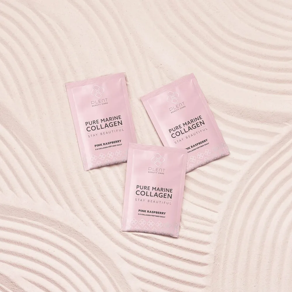 Plent Pure Marine Collagen Pink Raspberry - 30 sachets
