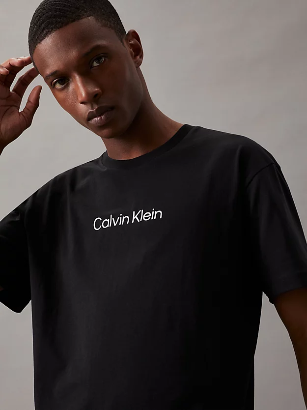 Camiseta de algodão com logotipo