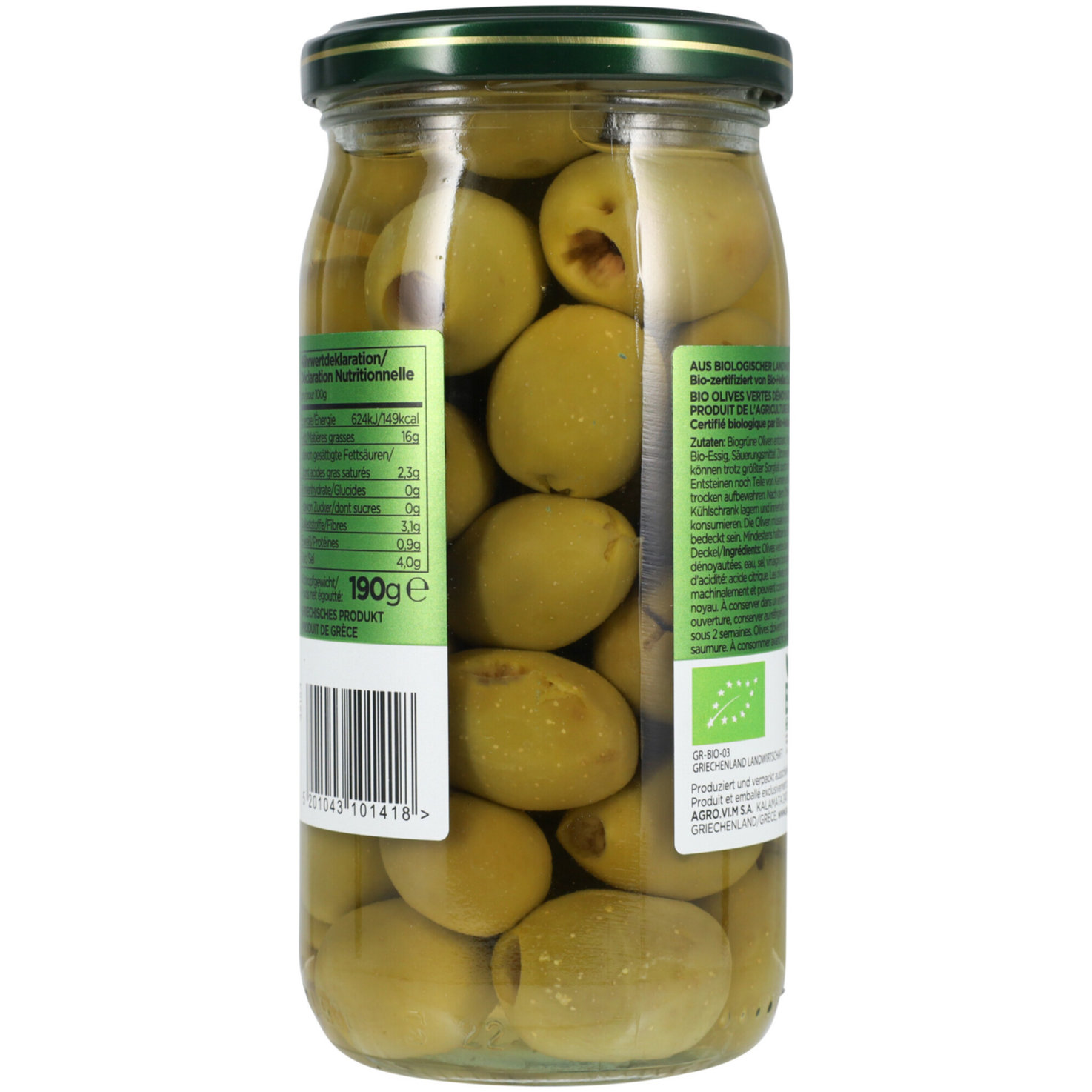 Iliada Bio Olives ohne Stein