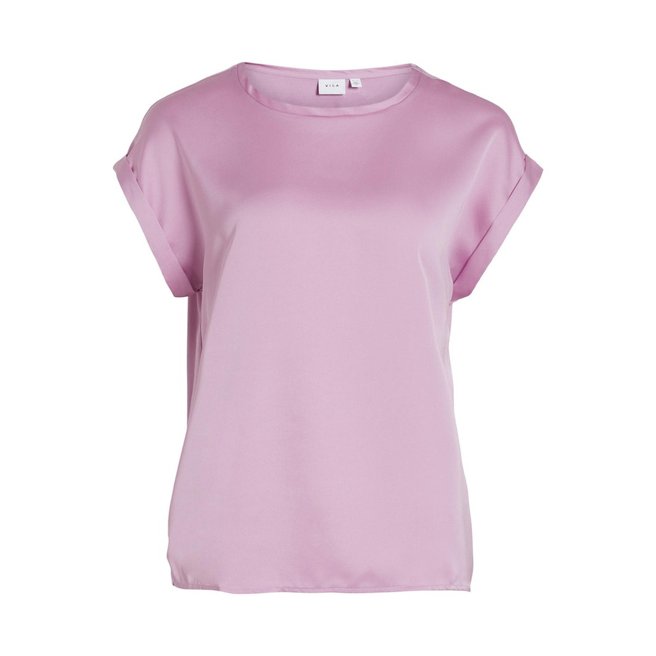 Vila VIELLETTE S/S SATIN TOP - NOOS