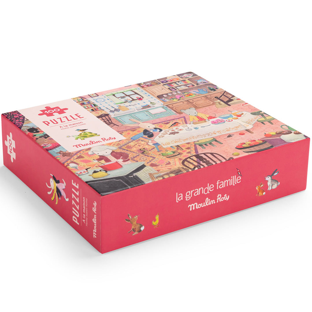 Moulin roty puzzel in het huis - la grande famille - 100st