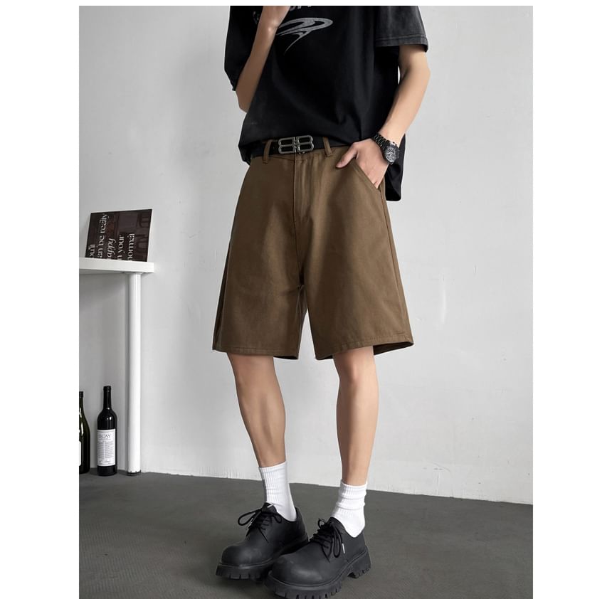 Filmas - Mid Rise Washed Wide Leg Jorts