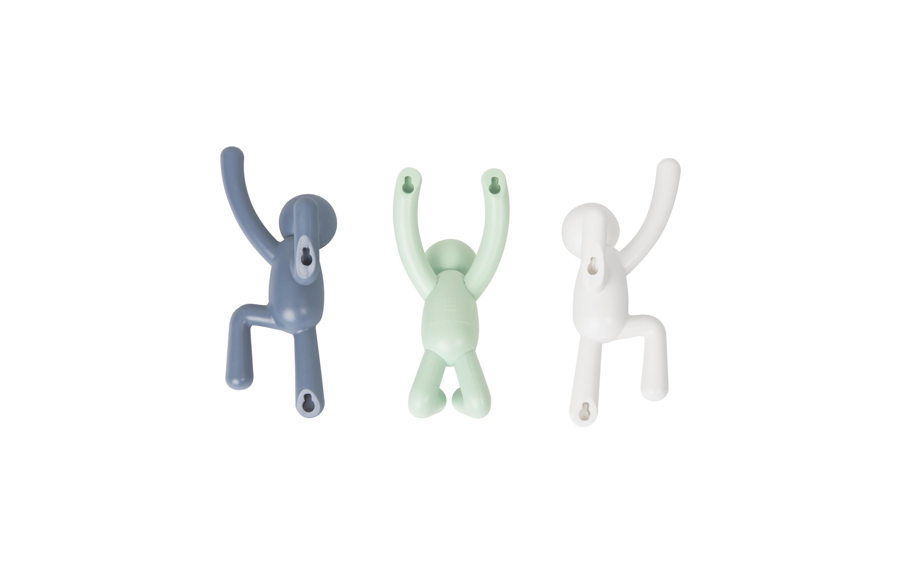 Wandhaken Buddy Mehrfarbig, KunststoffWand-Kleiderhaken