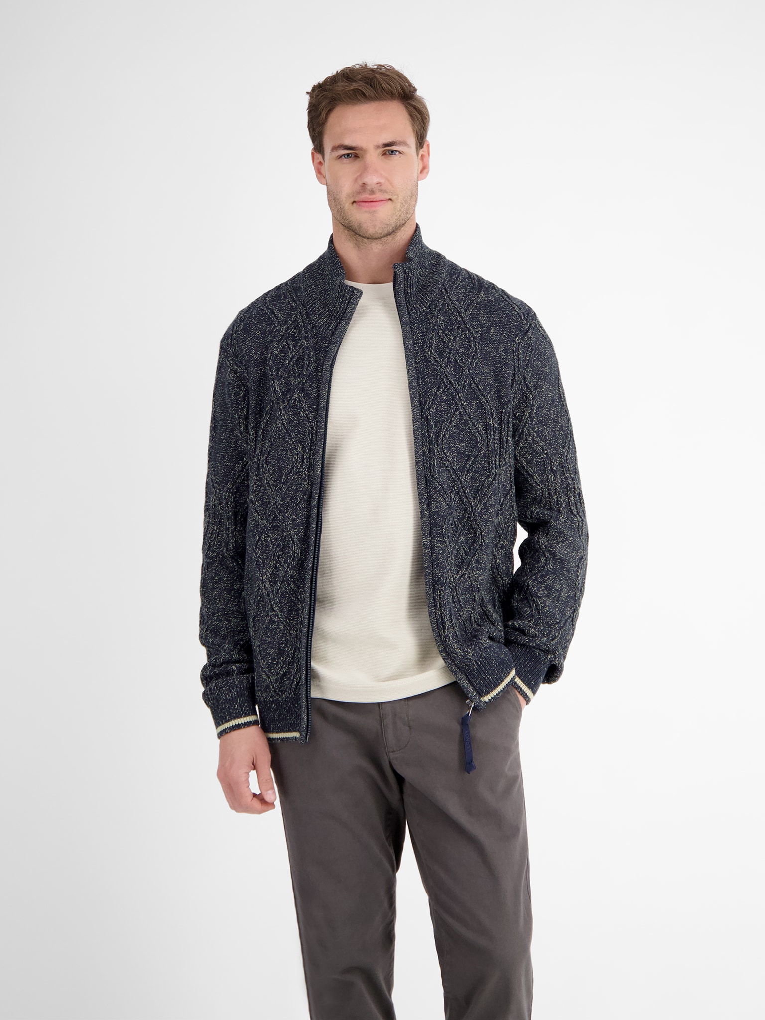 LERROS Strickjacke , mit Strukturmuster