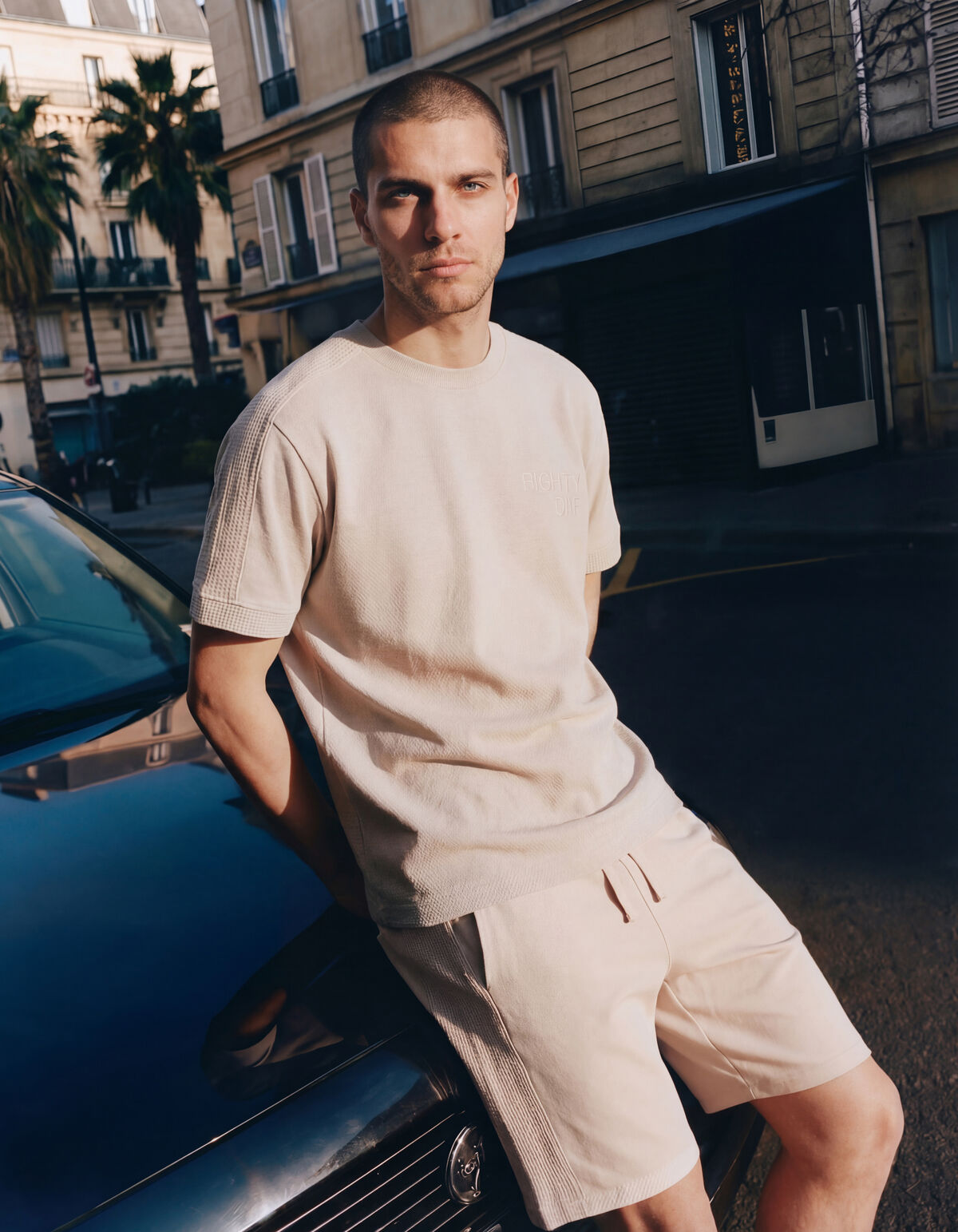 Mesh T-shirt Zand
