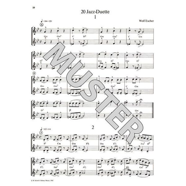 Schott 20 Jazz-Duette Vol.1