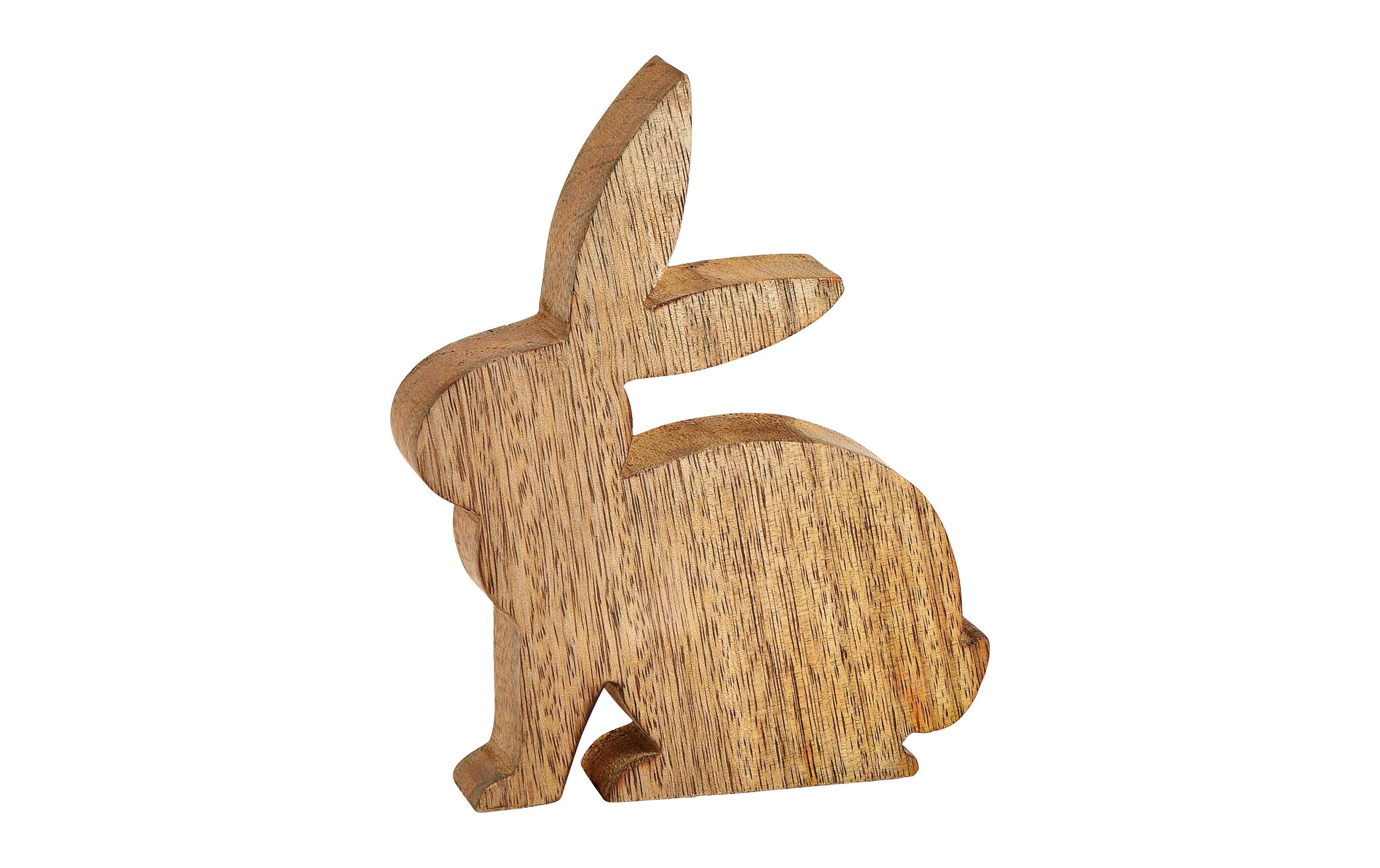 Aufsteller Hase 15 cm, BraunOsterdekoration aus Holz