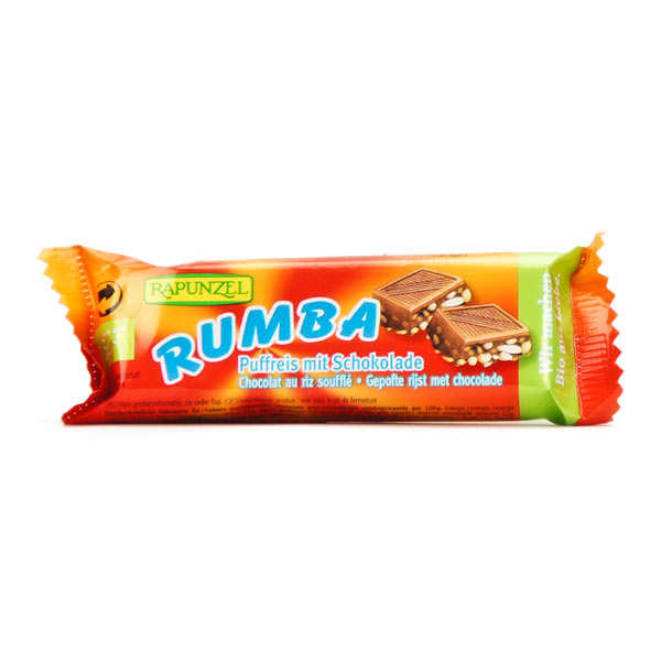 Barre Rumba bio chocolat au lait au riz soufflé