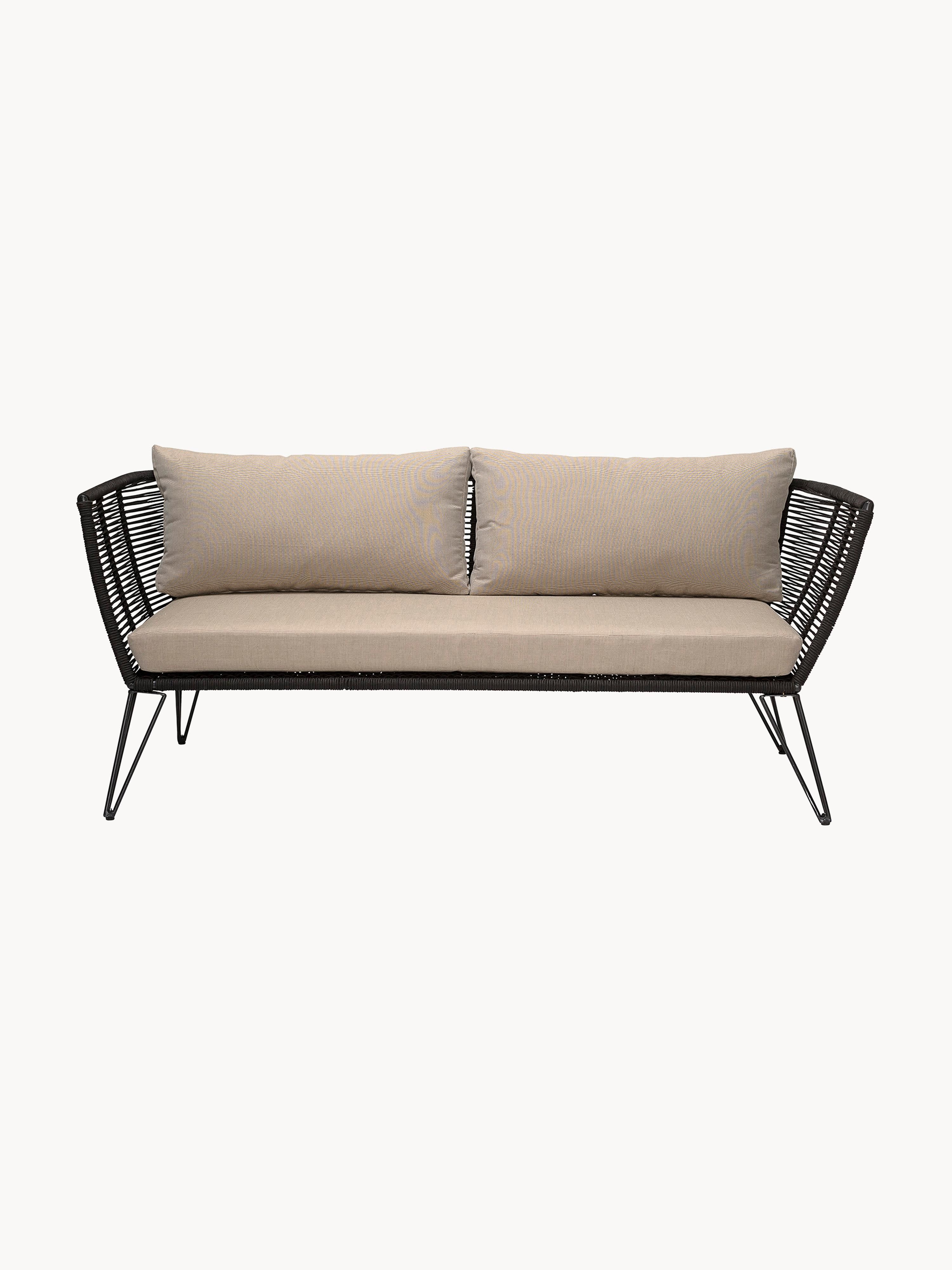 Tuin loungebank Mundo met kunststoffen vlechtwerk (2-zits)