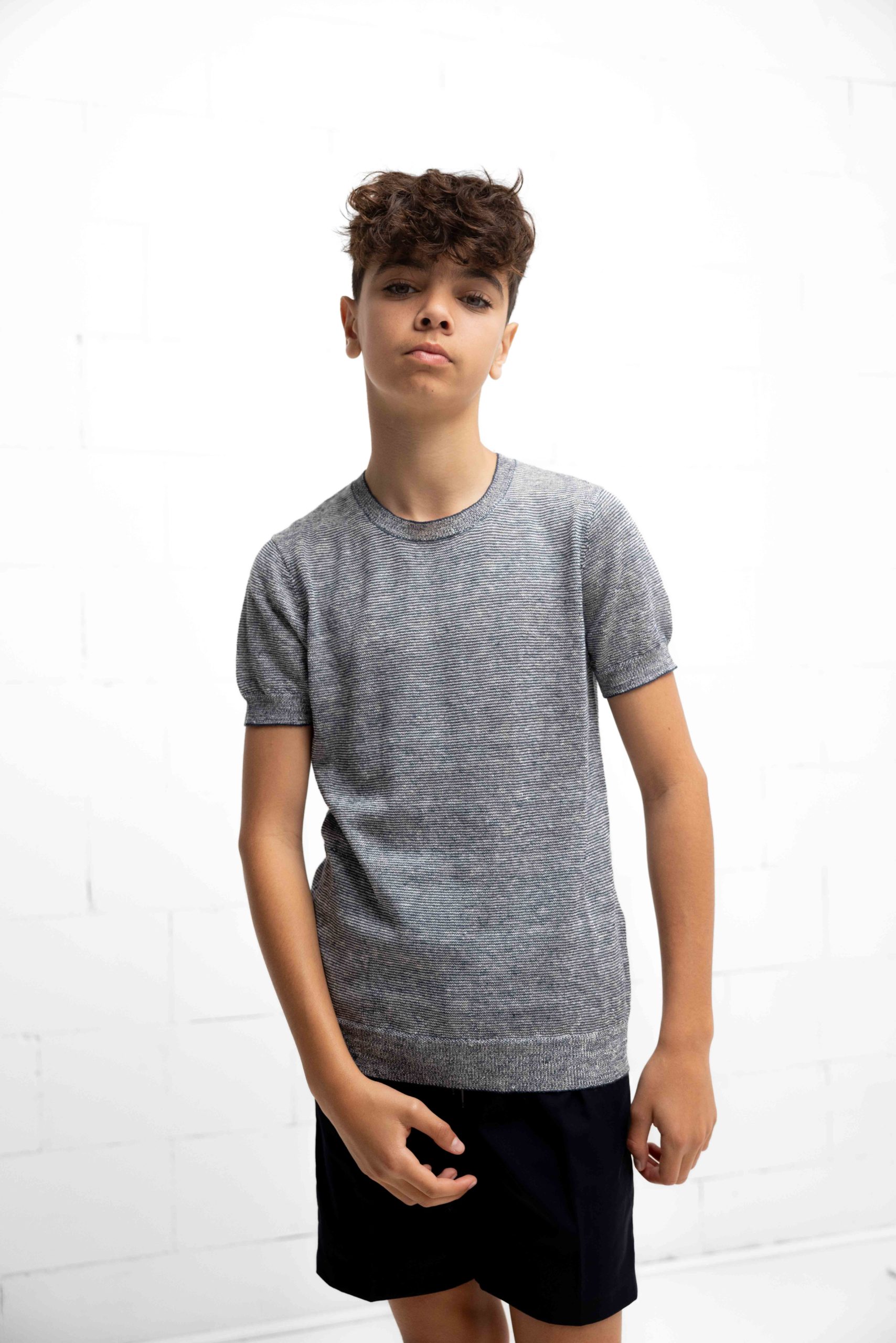Antony Morato T-Shirt Kids Blauw/Wit