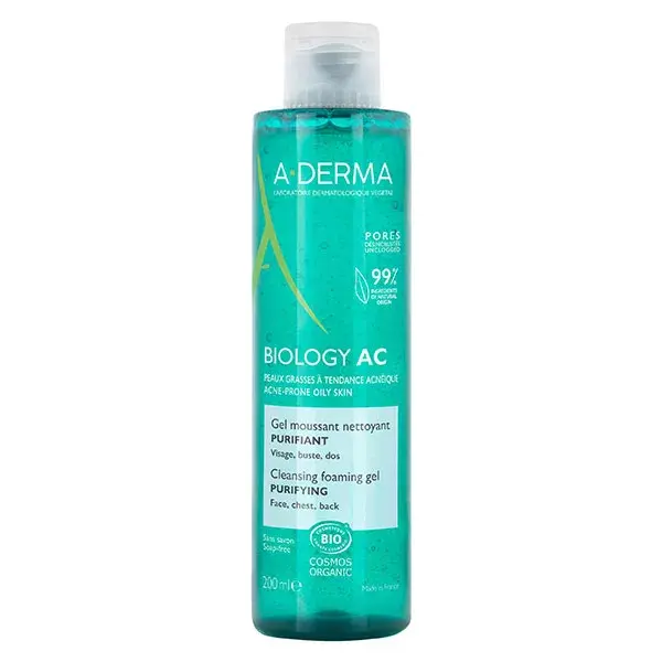 Gel de Limpeza Espumante Purificante A-Derma Biology AC 200 ml