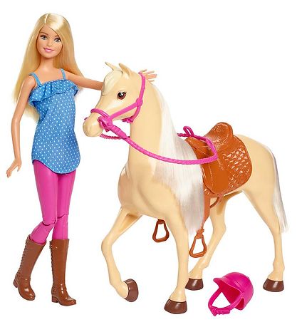 Barbie Dukkes?t -  Doll and Horse (Blonde)