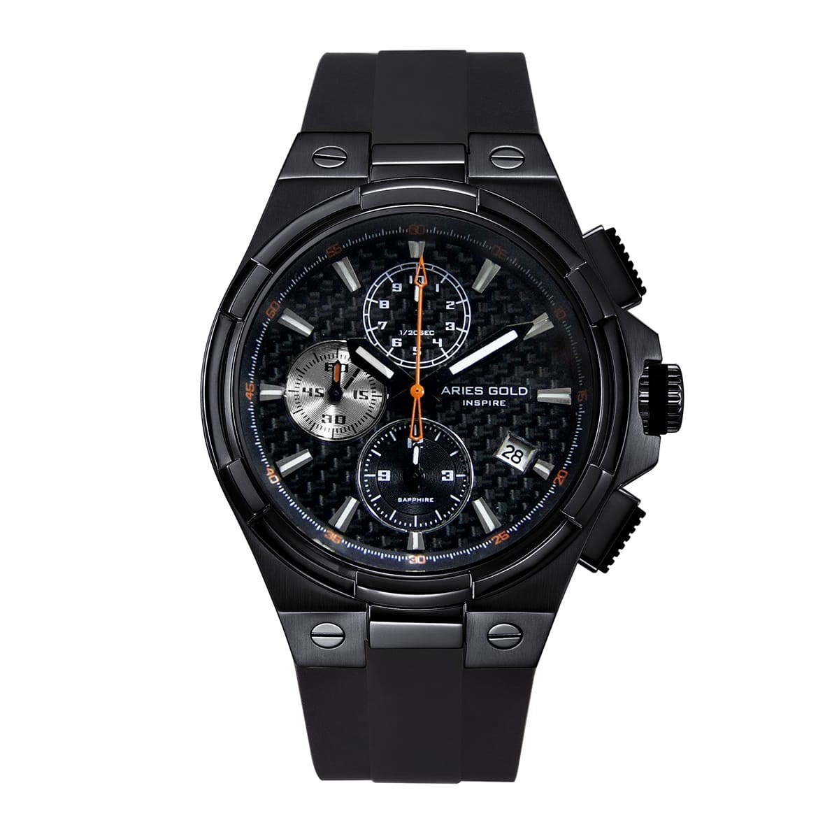 Montre chronographe bracelet silicone MONARCH