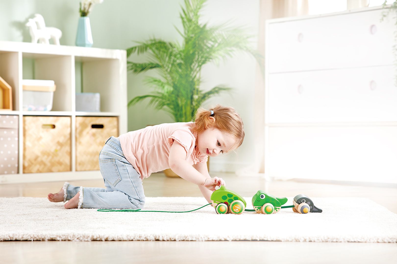 Hape Nachziehbare Frosch-Familie
