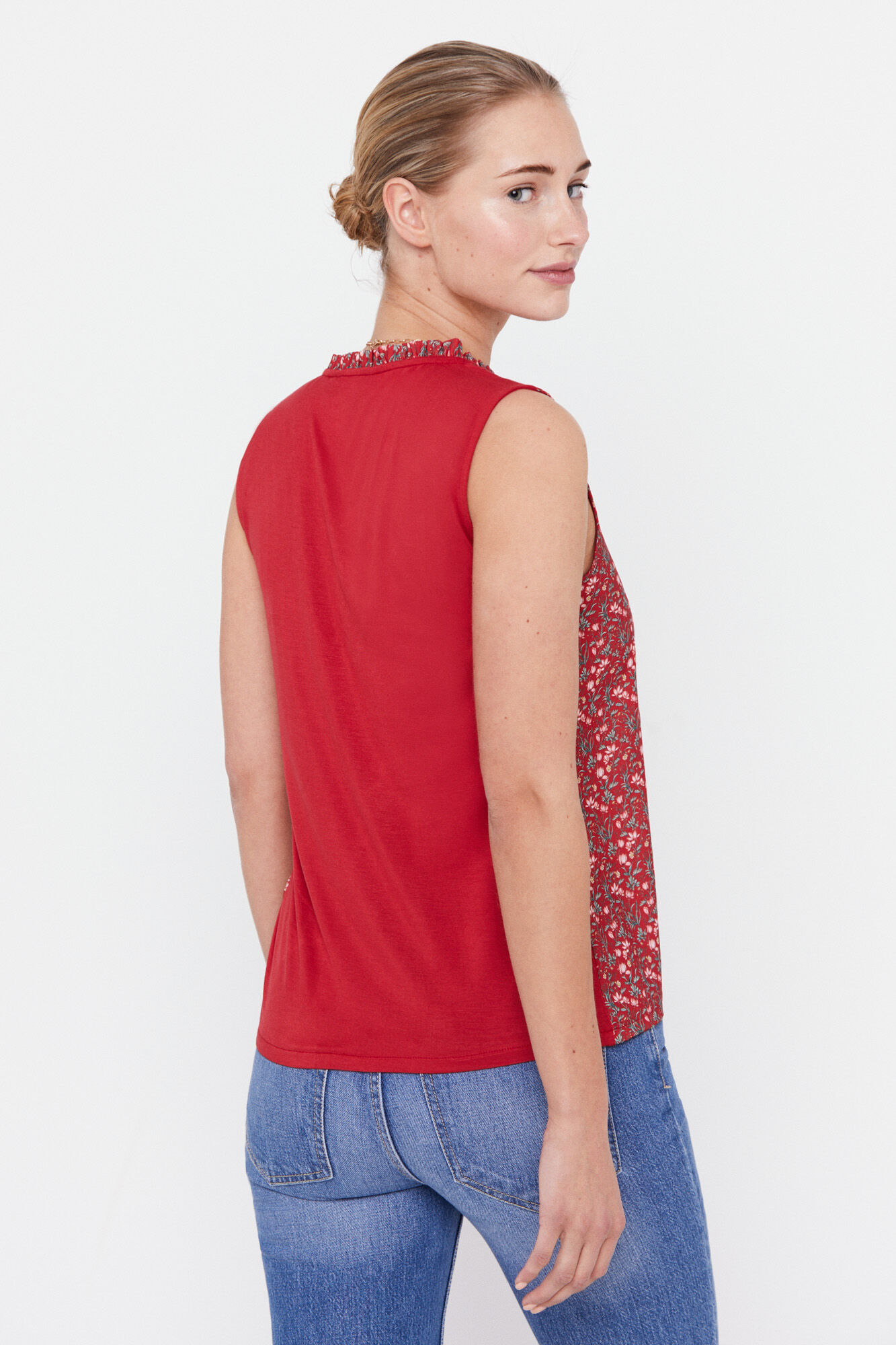 Blusa franzida mista - Multicolorida