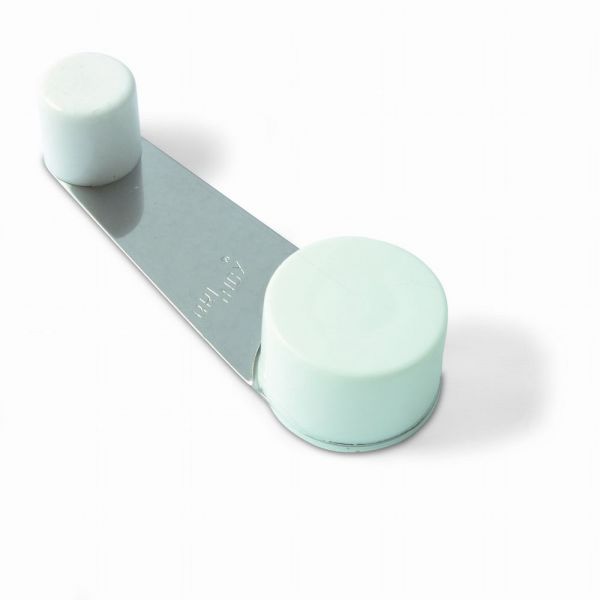 Batente de Retenção Rotativo com Parafuso Branco