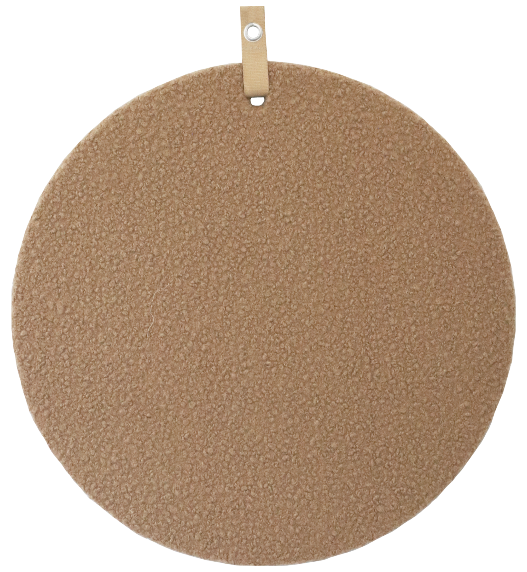 memo prikbord bouclé camel d.60cm