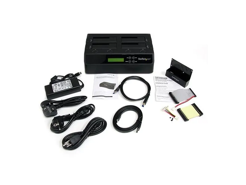 StarTech.com 4 Bay USB 3.0/ eSATA Hard Drive Duplicator Dockingstation til 2,5