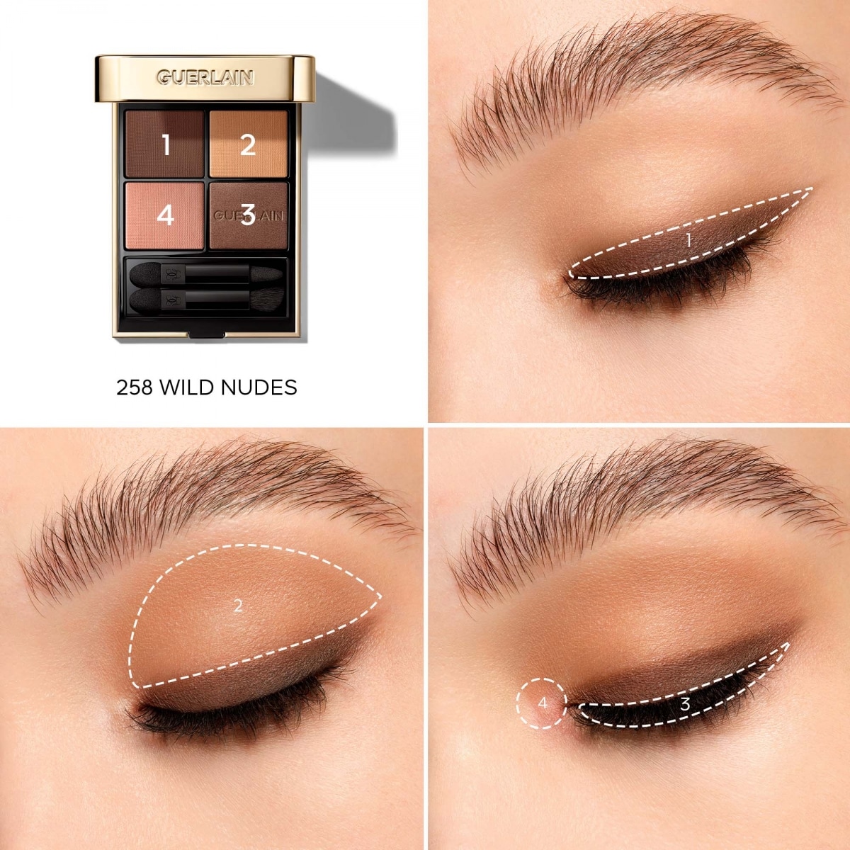 GUERLAIN Ombres G Ombres à Paupières 4 Couleurs