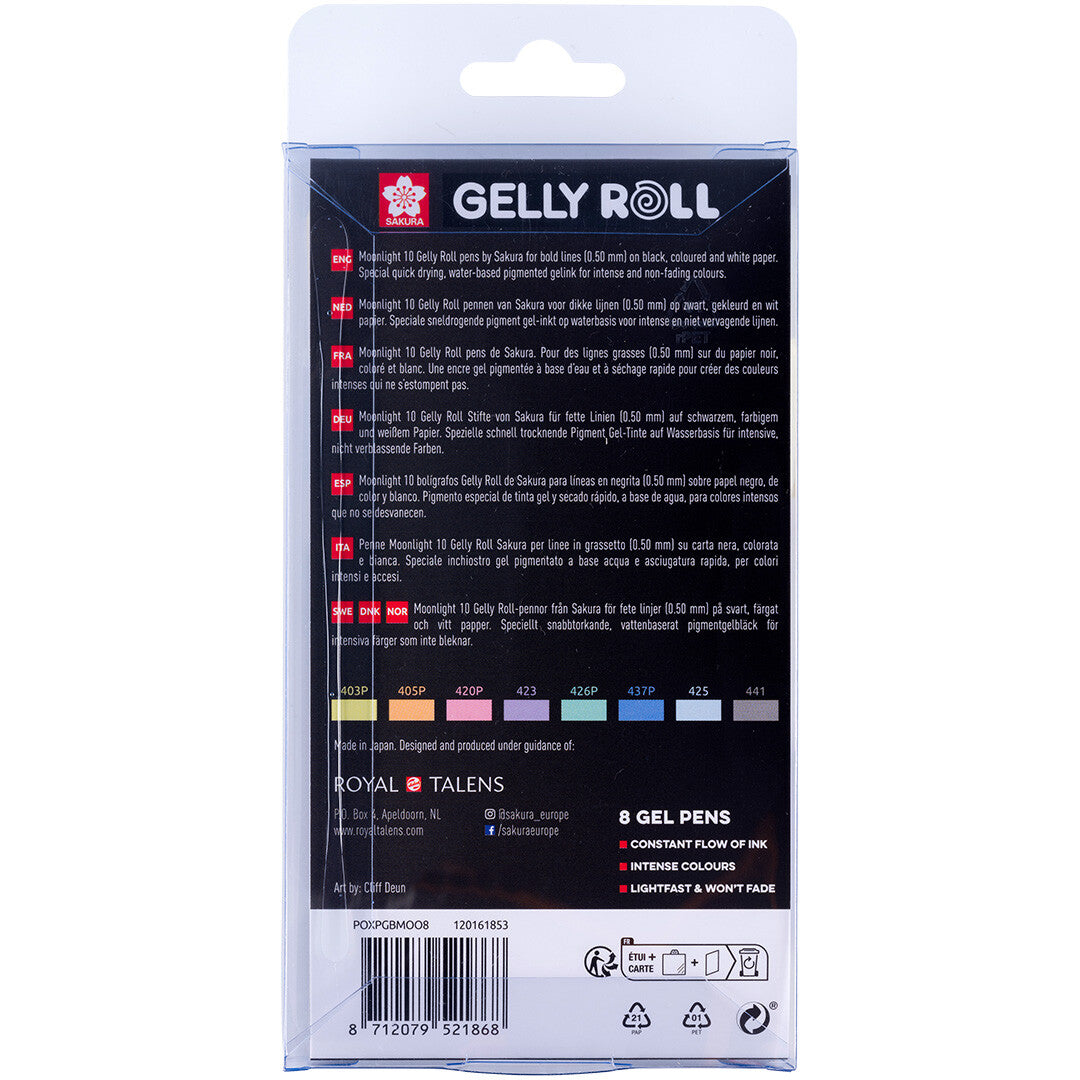 Sakura gelpennen moonlight pastel - 8st