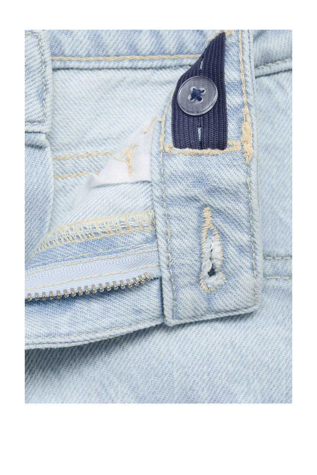 Mango Kids low waist mom jeans light blue denim