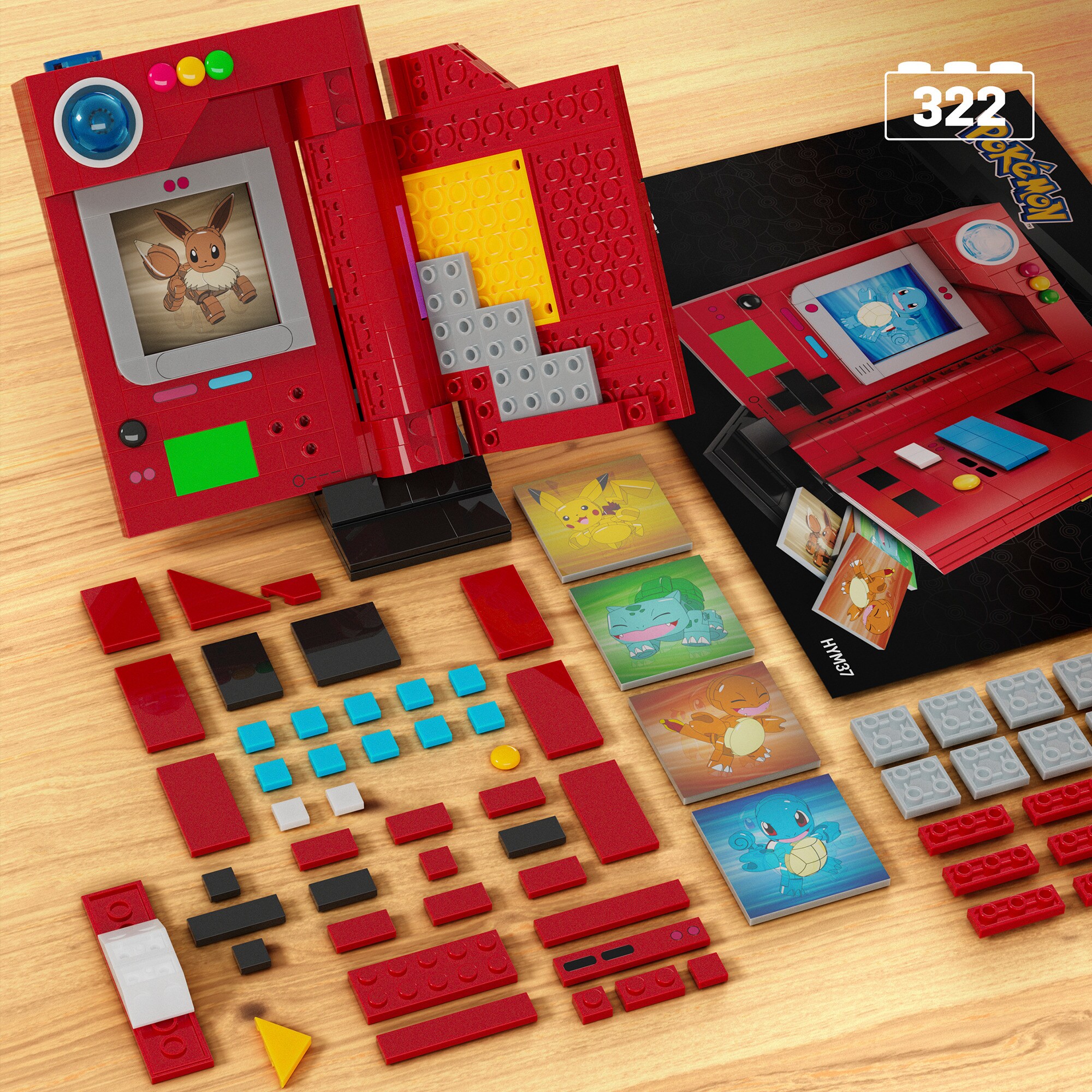 Mattel Konstruktionsspielzeug MEGA Pokémon Kanto-Region Pokédex