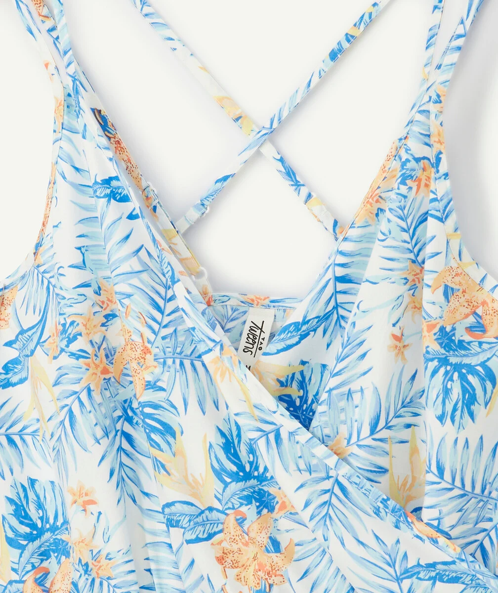 LA ROBE FLUIDE EN VISCOSE RESPONSABLE IMPRIMÉE TROPICALE