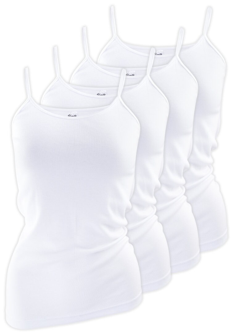 Yenita® Tank Top 4er Set, mit Satinband-Einfassung