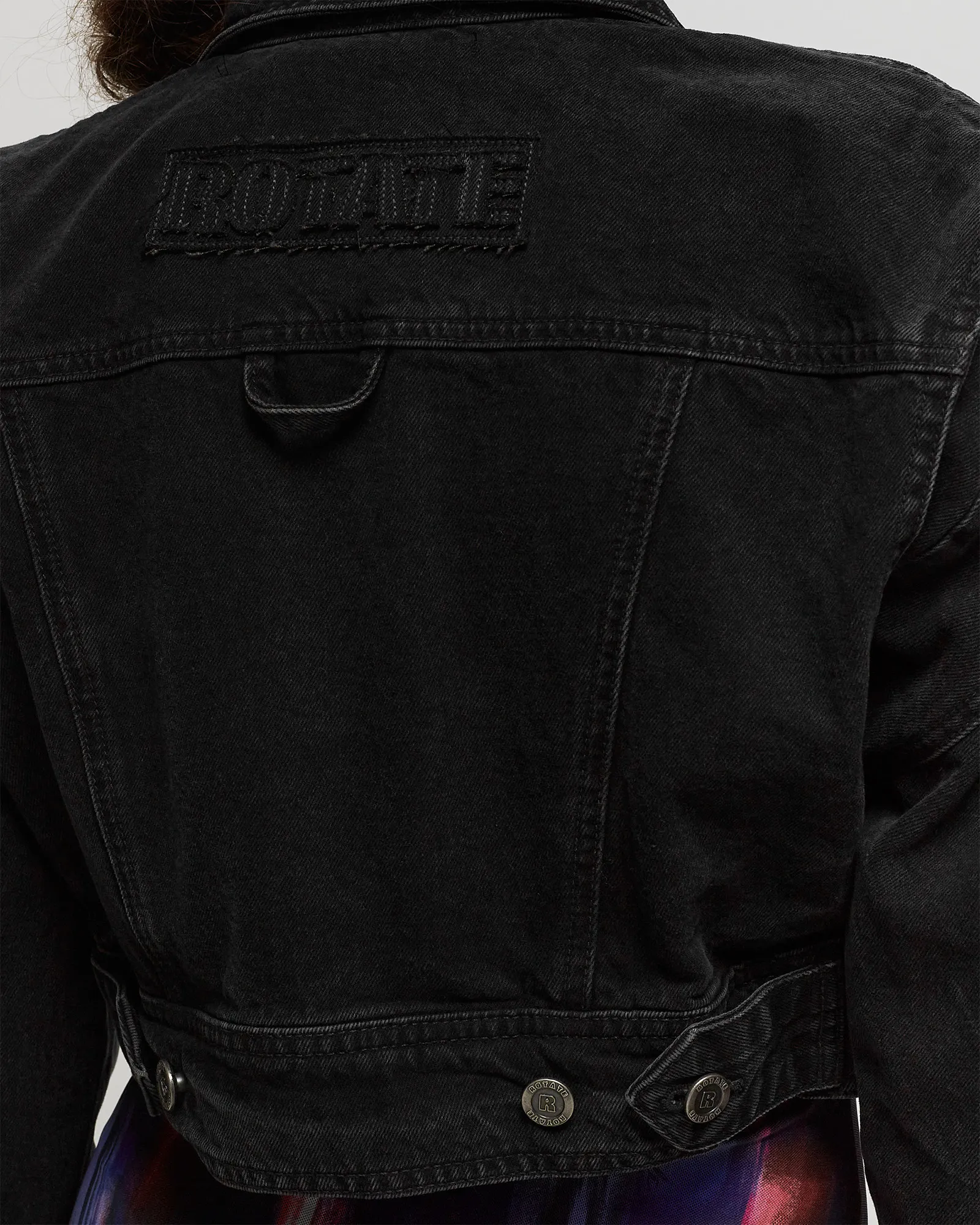 ROTATE Birger Christensen Washed Denim  Jacket