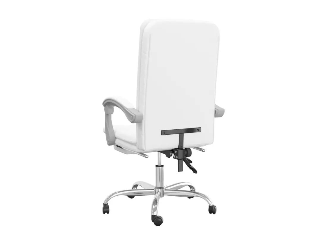 Fauteuil inclinable de bureau Blanc Similicuir