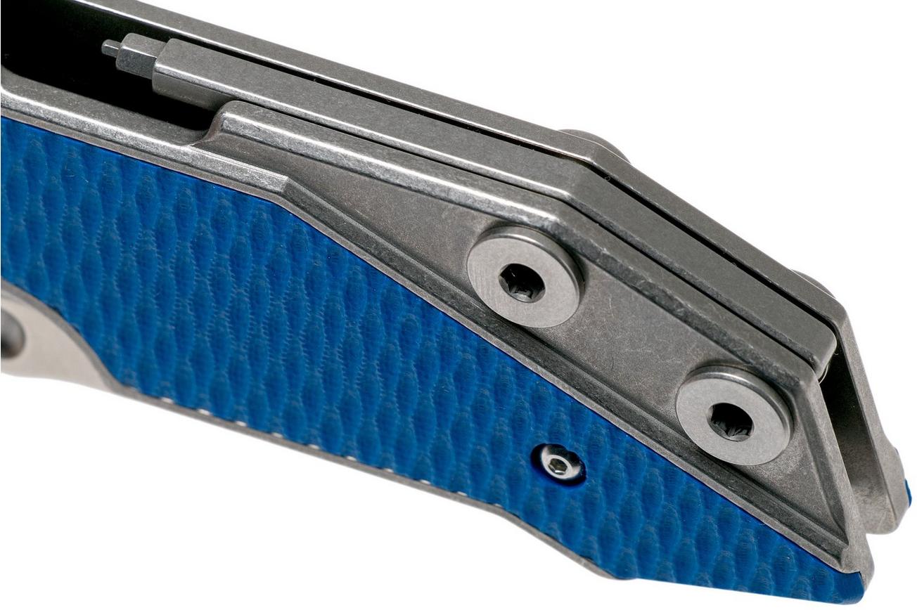 Rick Hinderer Fulltrack Spearpoint 20CV Blue G10 zakmes