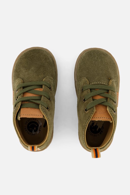 Develab Babyschoenen groen Suede