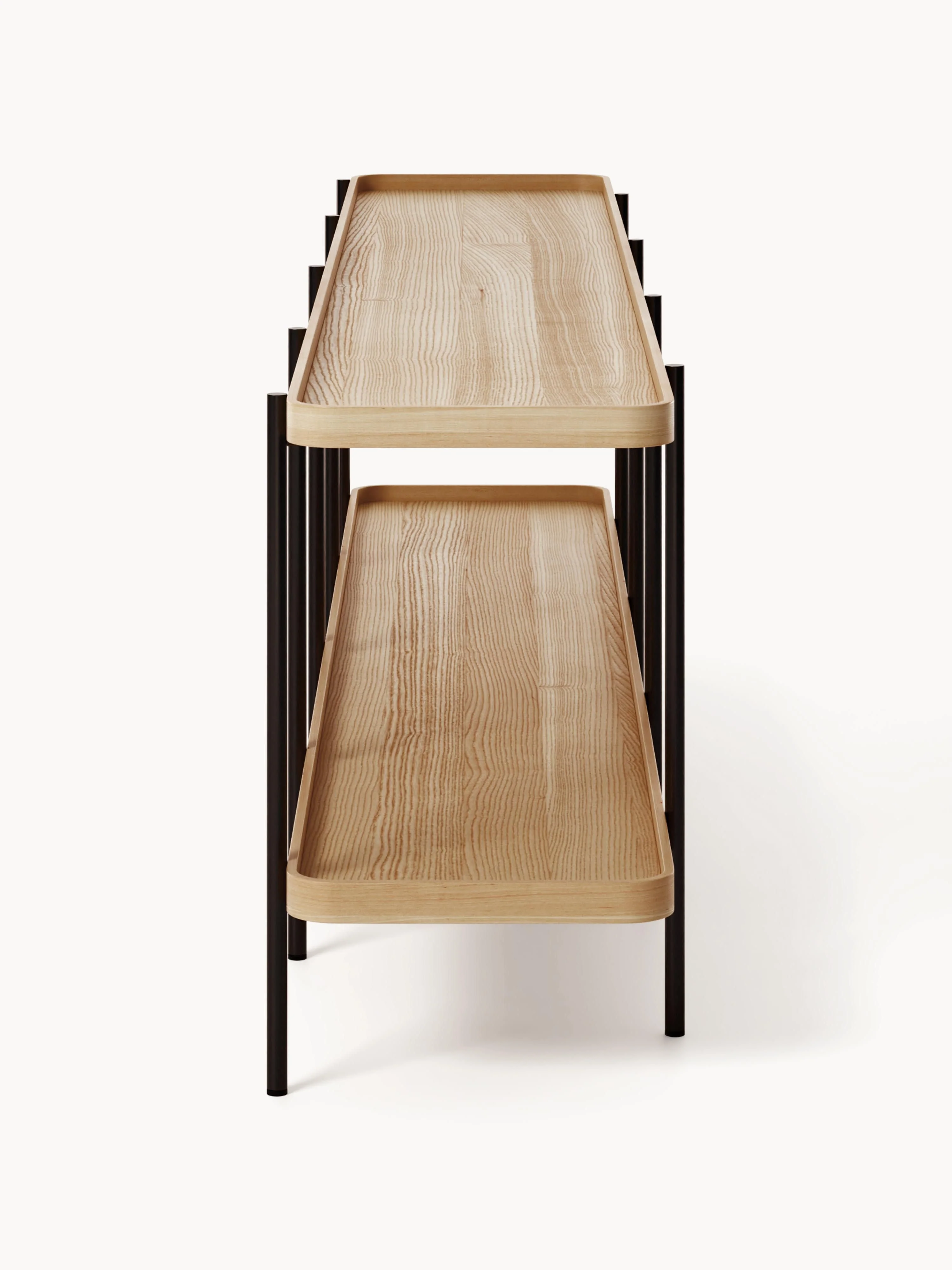 Lage houten wandkast Renee HELL 2