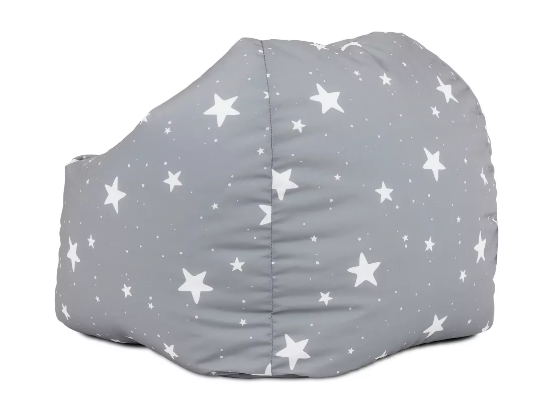 Pouf fauteuil pour enfants gris