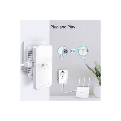 TP-Link TL-WPA7617 KIT - Kit 2x CPL AV1000 Gigabit WiFi AC avec prise gigogne