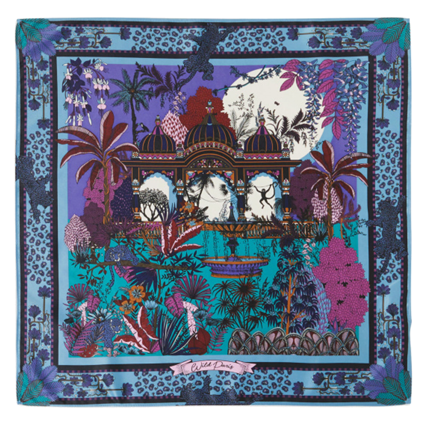 AMBER PALACE - Foulard imprimé | Bleu