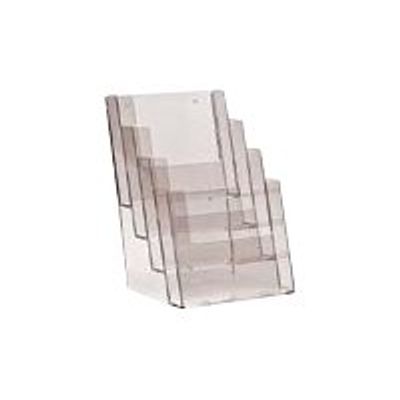 Promocome - Porte-brochures de comptoir A4 - 4 compartiments