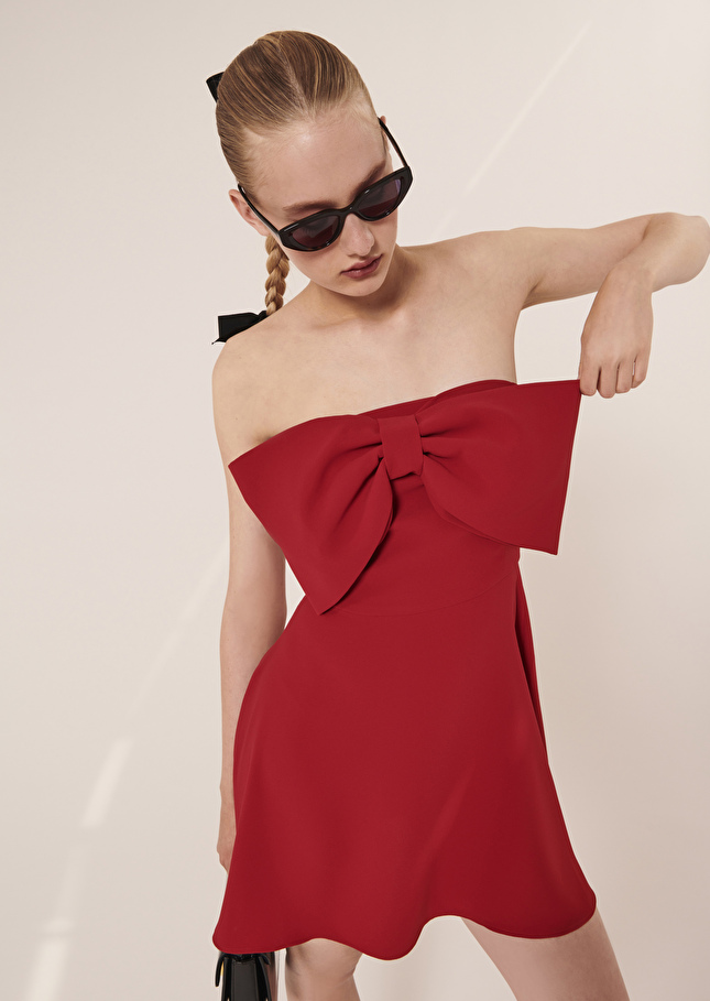 Robe Ramatuellerouge en crêpe