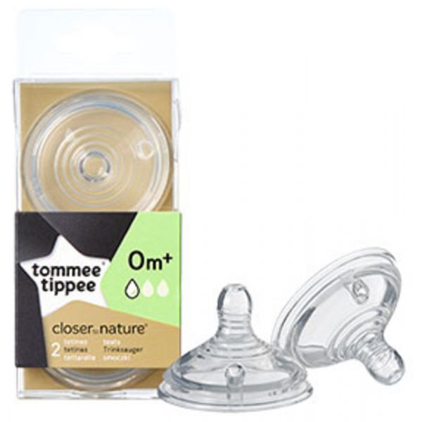 Tommee Tippee 2 Tetinas Easi-Vent Lento 0m